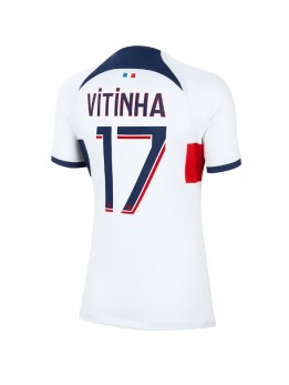 Billige Paris Saint-Germain Vitinha Ferreira #17 Bortedrakt Dame 2023-24 Kortermet